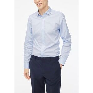 J. Crew Tailored Performance Dress Shirt White Peri